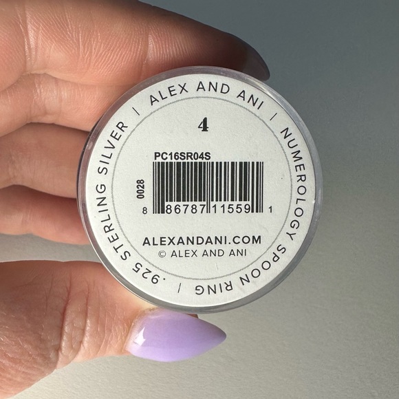 Alex and Ani, Number 4 Spoon Ring, NWT - Picture 3 of 3